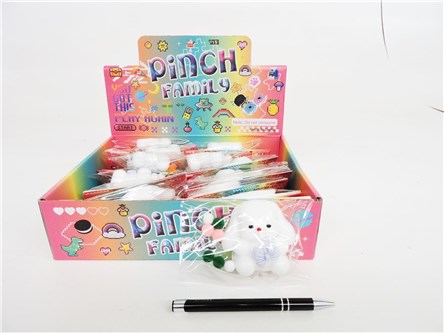 GNIOTEK x 16 królik, 7 cm,         displ.