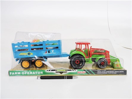 FARMA TRAKTOR, ze zwierz., 42x16x12 cm,      klosz