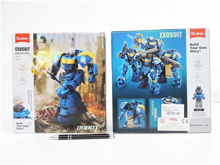 KLOCKI SLUBAN 267 el. kosmiczny wojownik niebieski