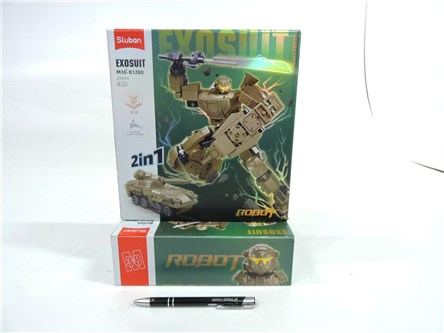 KLOCKI SLUBAN 233 el. KOSMOS, Robot wojskowy 2w1
