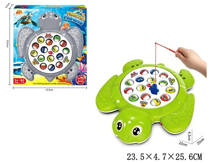 GRA RYBKI NA BATERIE 2 kol. kart. żółw