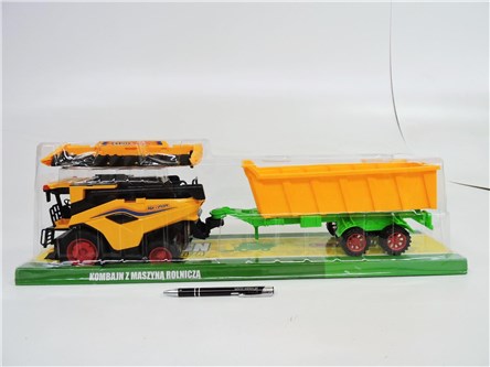 KOMBAJN z przyczepą, 61x19x14 cm,    klosz
