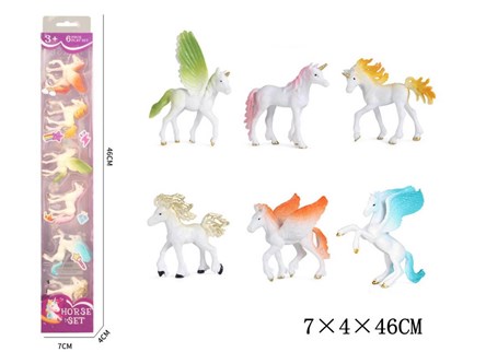 Zwierzęta jednorożce 6szt w tubie