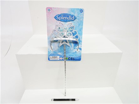 ROŻDŻKA I DIADEM DLA KSIĘŻNICZKI, 37x16 cm  blist.