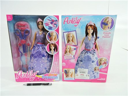 LALKA księżniczka z akc., 32,5x22x6,5 cm,    kart.