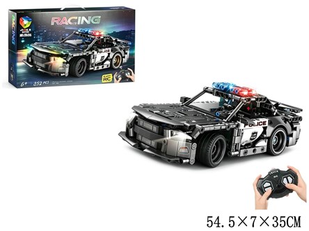 KLOCKI AUTO 352 el. policja na radio rc