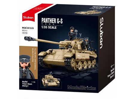 KLOCKI SLUBAN WOJSKO czołg panther G-S 943 el.