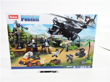 KLOCKI SLUBAN 830 el. POLICJA Akcja policyjna baza