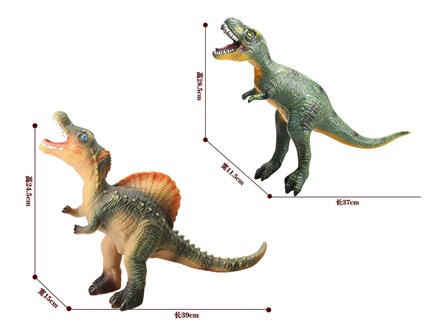 ZWIERZĘ DINOZAUR Z DŹWIĘKIEM 2 wz. gumowy