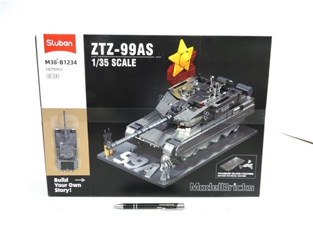 KLOCKI SLUBAN 1076 el. WOJSKO, czołg ZTZ-99AS 1:35