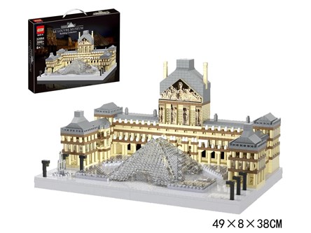 KLOCKI BUDOWLE 3000 el. Louvre