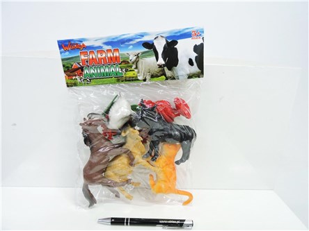 ZWIERZĘTA domowe, 9 el., 12-6 cm,        worek