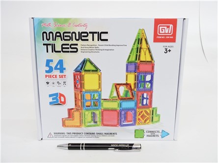 KLOCKI MAGNETYCZNE, 54 el., 3+