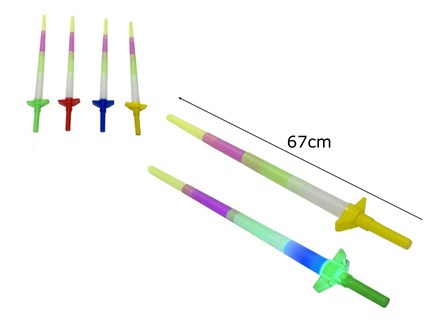 Miecz św. kolorowy 67 cm