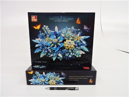 KLOCKI SLUBAN 917 el., kwiaty DRIED FLOWER DECOR.