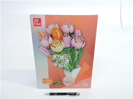 *KLOCKI SLUBAN 1011 el. kwiaty, bukiet róże i tuli