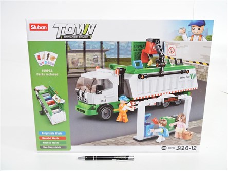 *KLOCKI SLUBAN 432 el. MIASTO, śmieciarka