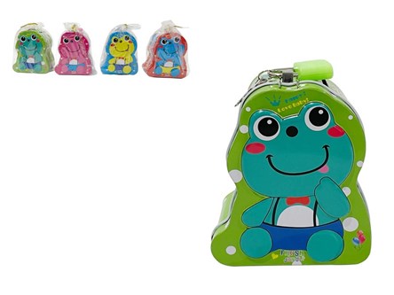 AST. SKARBONKA metal, żabka