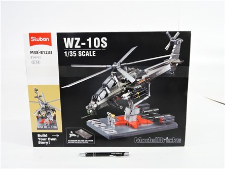 *KLOCKI SLUBAN 909 el. WOJSKO, helikopter WZ-10S