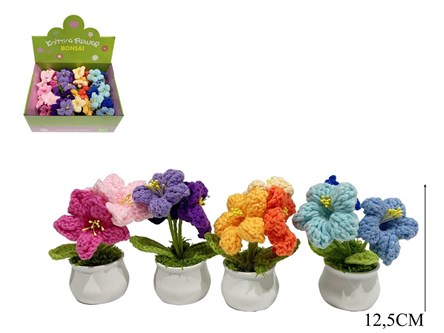 AST. KWIAT x 12 materiał., 12,5 cm,      displ.