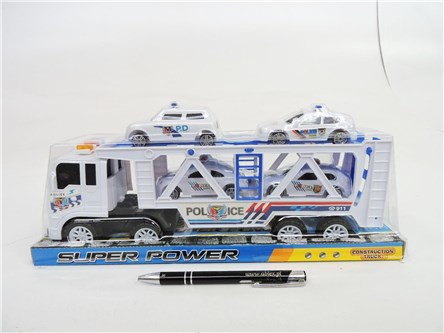 AUTO LAWETA, policyjny, plast., 34 cm,      klosz
