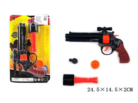 PISTOLET na spłonkę i kulki,  blist