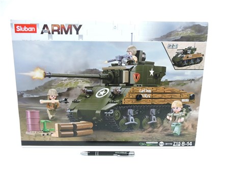 *KLOCKI SLUBAN 715 el. WOJSKO, Czołg 2w1