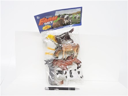 ZWIERZĘTA domowe, plast, kpl.6 szt.           fol.