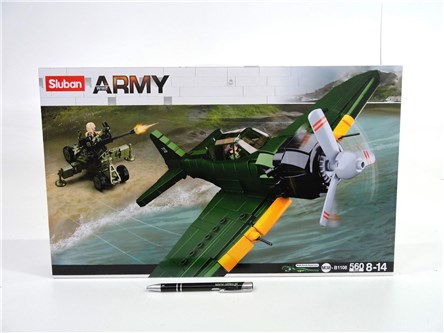 *KLOCKI SLUBAN 560 el. WOJSKO, Samolot i działo