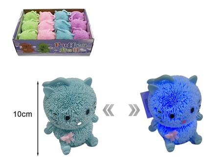 Zwierzątko kot x 12 szt gumowe św.