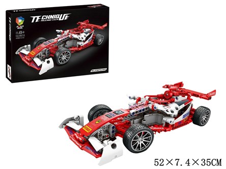 *KLOCKI AUTO formuła czerwona 456 el.