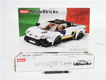 *KLOCKI SLUBAN 276 el., KLUB MOTO, Samochód sport.