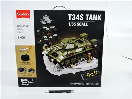 *KLOCKI SLUBAN 837 el. R/C, Czołg T34
