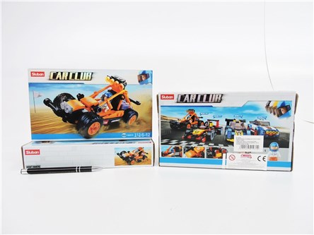 KLOCKI SLUBAN  KLUB MOTO , 113 el, auto pomarańcz.