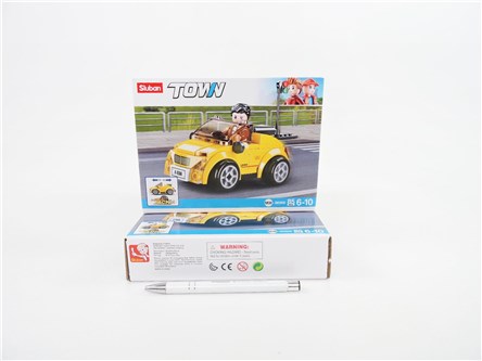 *KLOCKI SLUBAN KLUB MOTO 85 EL. ŻÓLTE AUTO