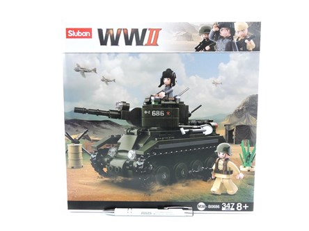 *KLOCKI SLUBAN WOJSKO 347 el., WW2 - czołg
