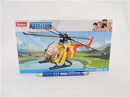 *KLOCKI SLUBAN LOTNISKO 100 el., Helikopter