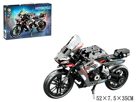 *KLOCKI MOTOCYKL szary 486 el.
