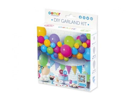 *GIRLANDA balonowa DIY Kolorowa 65 szt