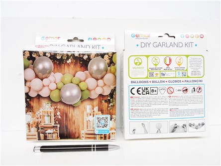 *GIRLANDA balonowa DIY zest., Balony Oliw.-szamp.