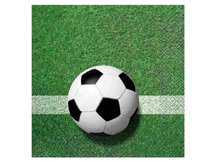 Serwetki pap. Piłka nożna, 33x33 cm, 20 sz