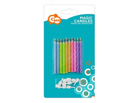 ŚWIECZKI magiczne pastelowe, niegasnące