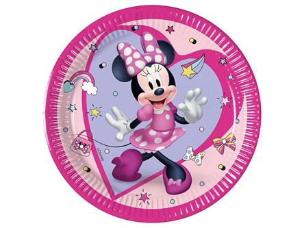 TALERZYKI PAPIEROWE minnie junior 20 cm 8 szt