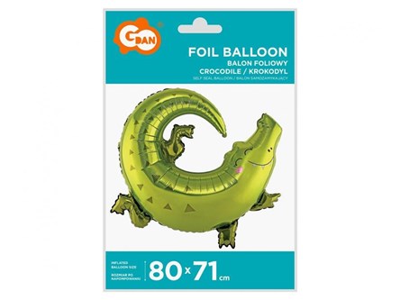 BALON foliowy Krokodyl 80x71 cm