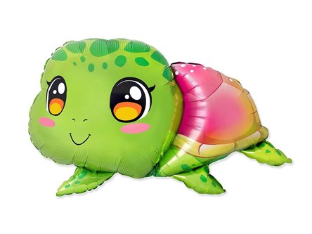 BALON foliowy 24"  Żółw  88x61 cm