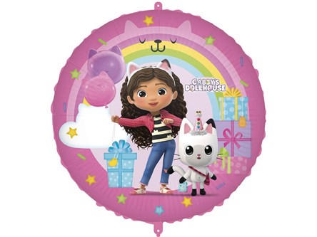BALON foliowy, Koci Domek Gabi, 46 cm