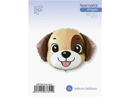 Balon foliowy 24" FX - Piesek (głowa), pakowa