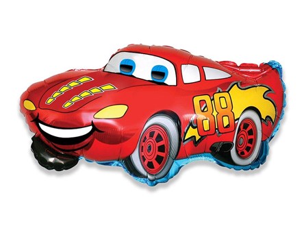 BALON foliowy 24" uśmiechniety samochód 53x82cm