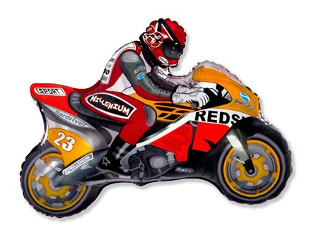 BALON foliowy 24'' Motor pomarańczowy