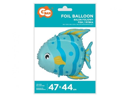 BALON foliowy Rybka 47x44 cm